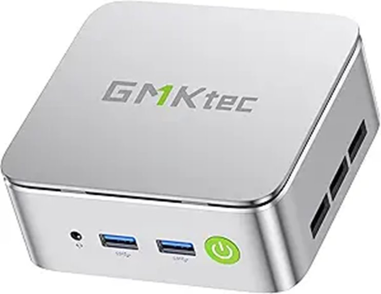 GMKtec Mini PC Ryzen 5 16GB/512GB with 4K Display