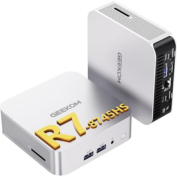 GEEKOM A8 Mini PC with Ryzen 7 32GB RAM