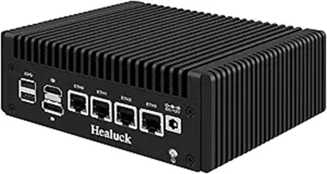 Firewall Mini PC with Quad-Core CPU and DDR5 RAM