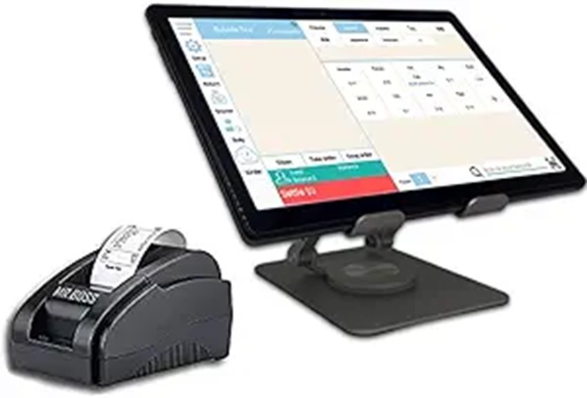 MRBOSS Mobile POS Tablet with Receipt Printer