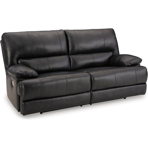 Signature Design Mountainous Leather Reclining Sofa