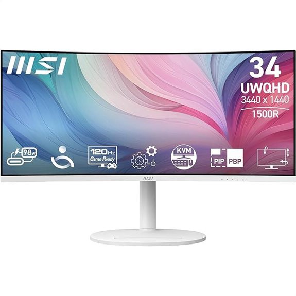 MSI 34-inch Curved Monitor with KVM and USB-C