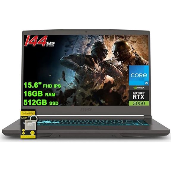 MSI Thin 15 Gaming Laptop with RTX 3050