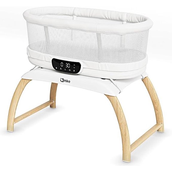 AMKE 4-in-1 Baby Bassinet with Remote and Songs
