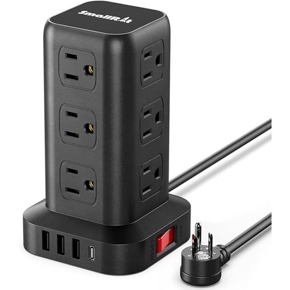 Multi-Outlet Surge Protector Power Strip Tower