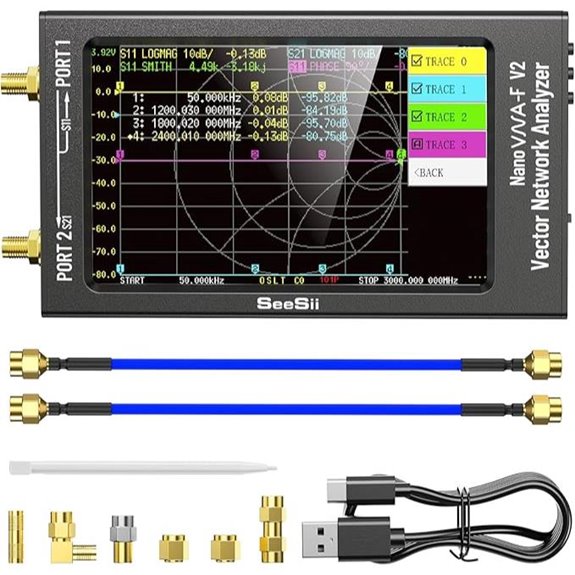 NanoVNA-F V2 Vector Network Analyzer (50kHz-3GHz)