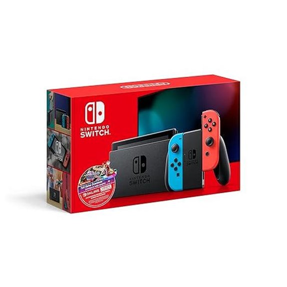 Nintendo Switch Neon Blue/Red + Mario Kart 8 Deluxe Bundle