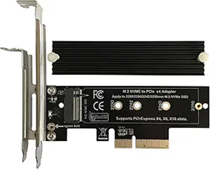 M.2 NVME to PCIe Adapter with Heatsink