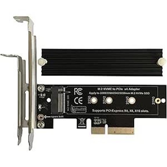 NVMe to PCIe x4 Adapter with Heatsink