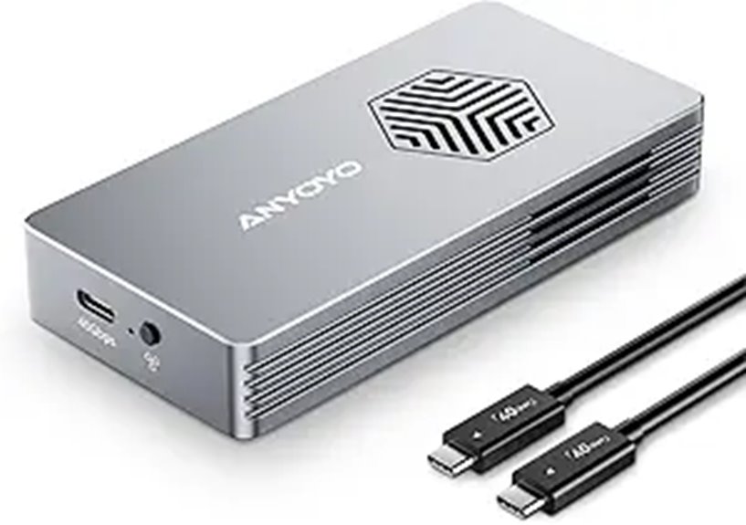 ANYOYO M.2 NVMe SSD Enclosure with Cooling Fan