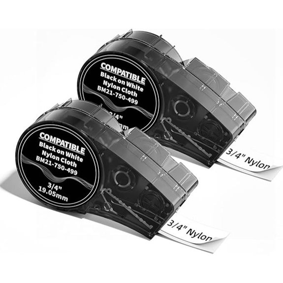 Nylon Cloth Label Tape for M210/M211 (2-Pack)