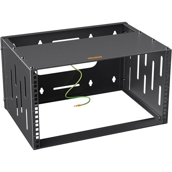 Perlegear 6U Open Frame Network Rack