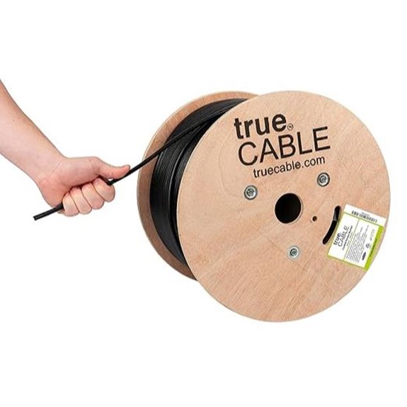 TRUE CABLE Cat6A Outdoor Ethernet Cable 1000ft