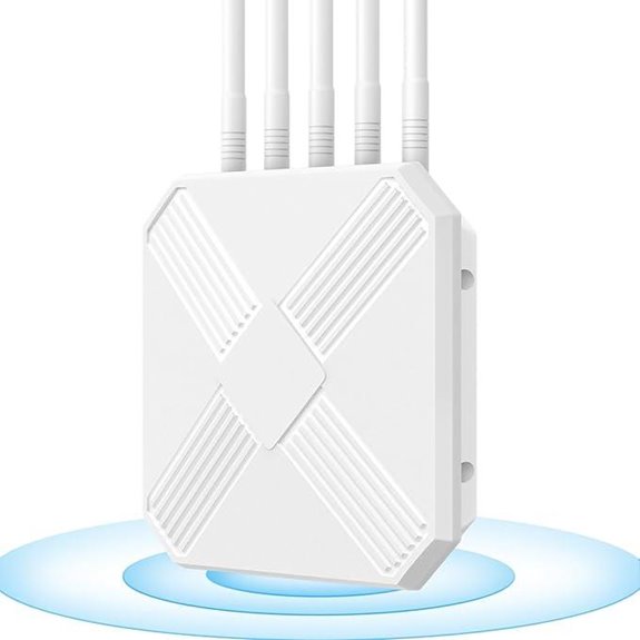 AX3000 Outdoor WiFi 6 Extender with 5 Antennas