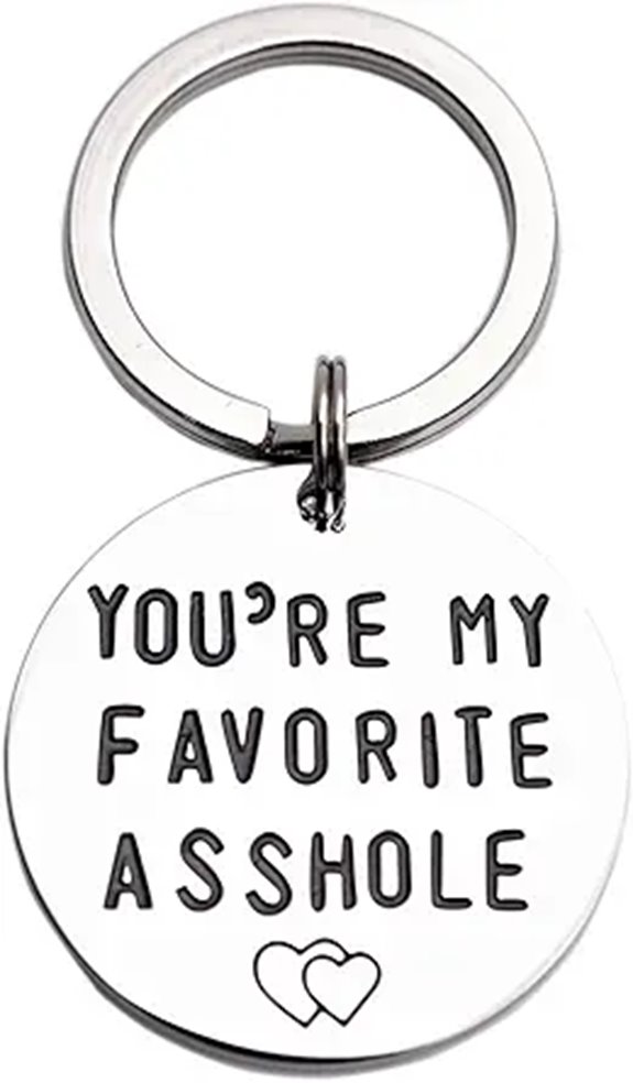 LParkin Funny You're My Favorite Keychain Gift