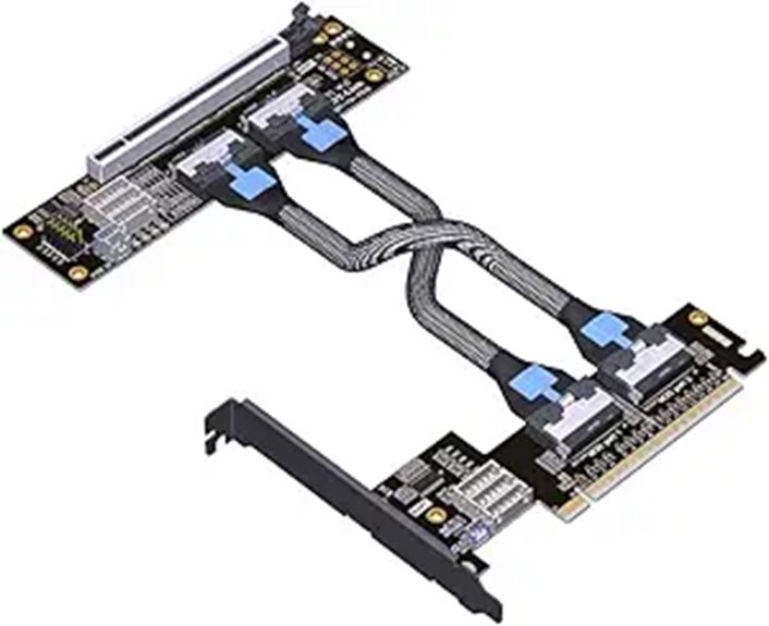 JMT PCIe 4.0 x16 Bifurcation Riser Card