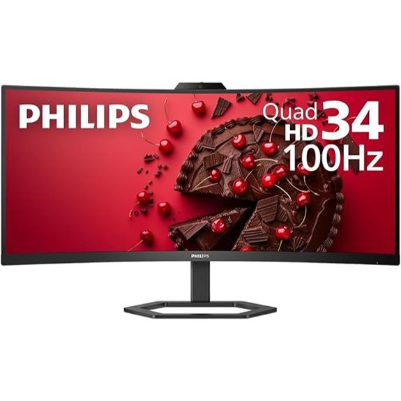 Philips 34E1C5600HE UltraWide QHD Monitor with Webcam