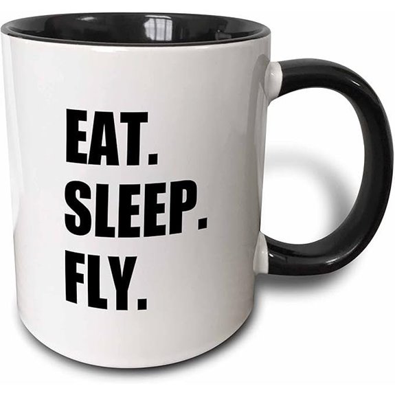 Fly Eat Sleep Mug for Pilots and Crew