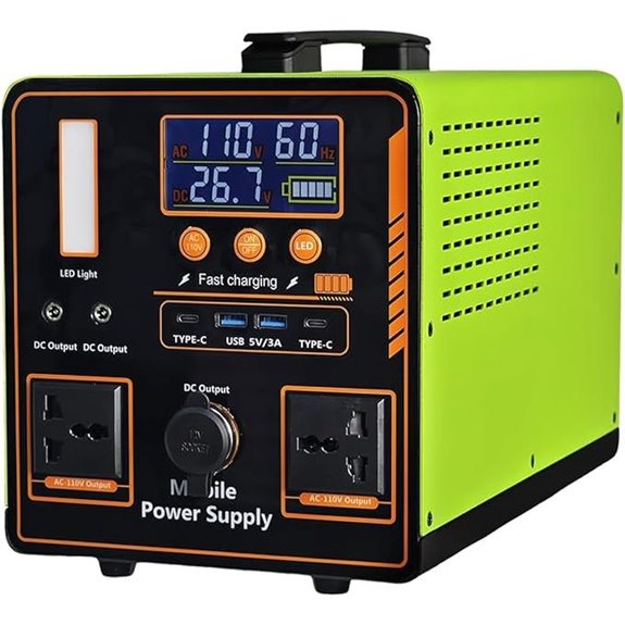 Portable 1216Wh LiFePO4 Power Station for Outdoors