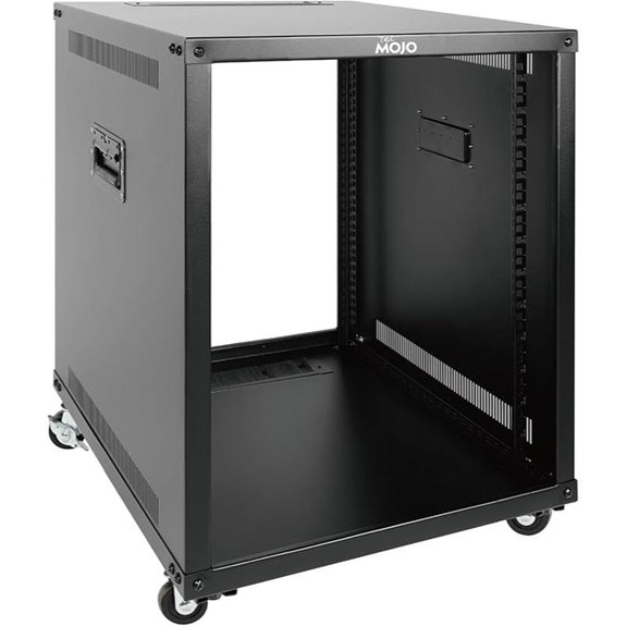Tecmojo 12U Portable Rolling Network Server Rack