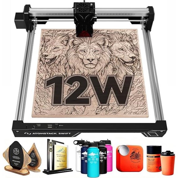 ATOMSTACK Swift 12W Laser Engraver and Cutter