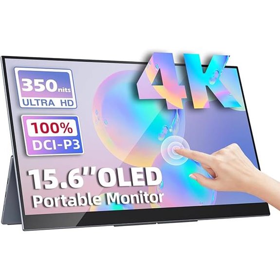 Portable 15.6 4K UHD OLED Touchscreen Monitor