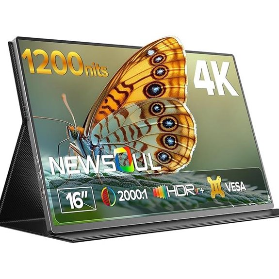 Newsoul 4K Portable Monitor 16 with HDMI & USB-C