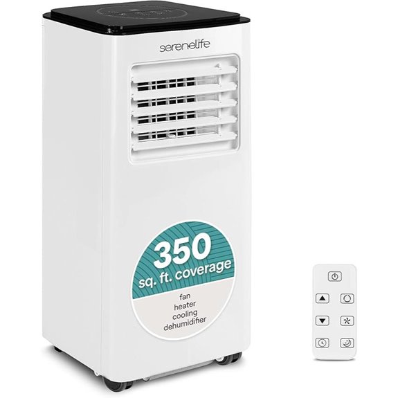 SereneLife 8000 BTU Portable AC & Heater (4-in-1)
