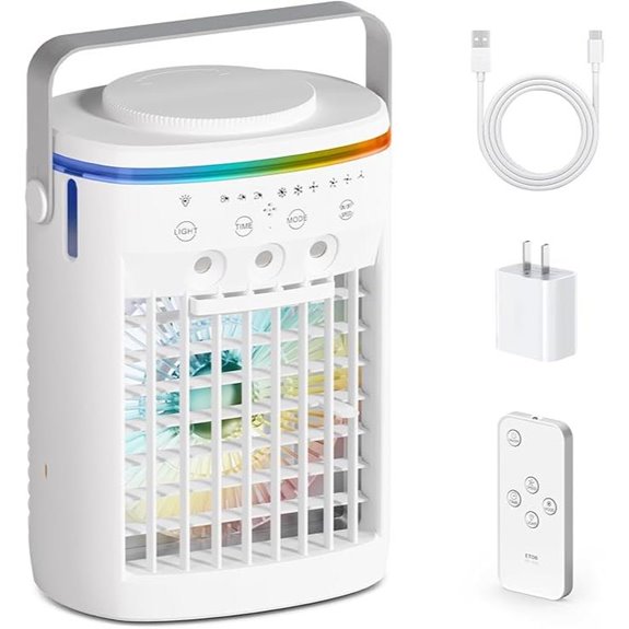 Portable 4-in-1 Air Cooler with Remote and Timer