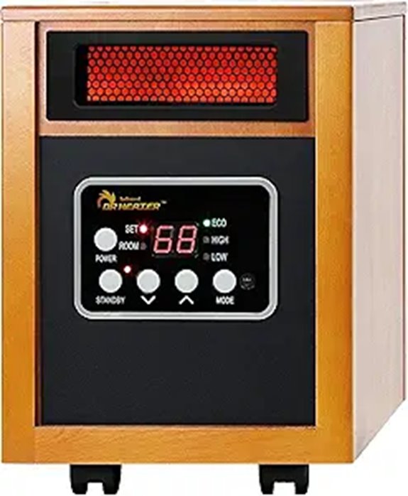 Dr Infrared Portable Heater 1500W Cherry