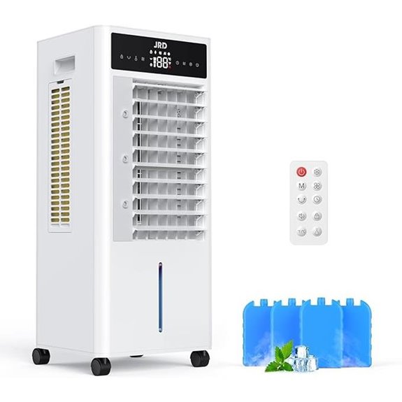 JRD Portable Evaporative Air Cooler with Ice Packs