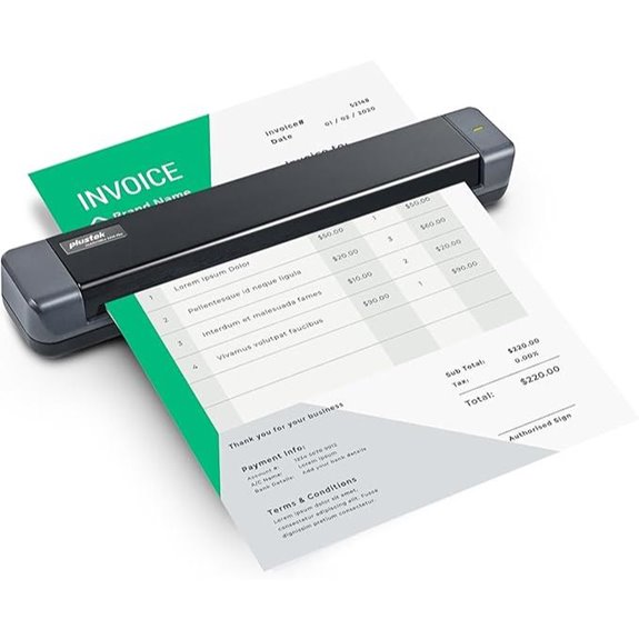 Plustek Mobile Scanner S410 Plus - Portable Document Scanner