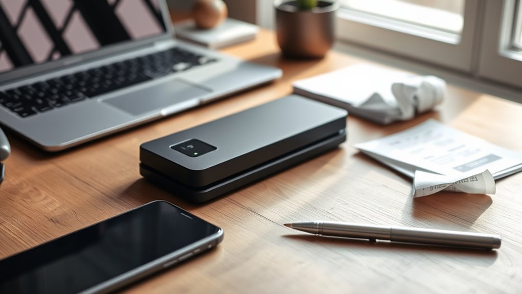 portable receipt scanner features