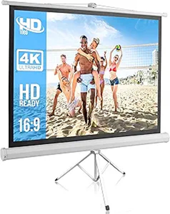 Pyle 50 Portable Projector Screen with Tripod