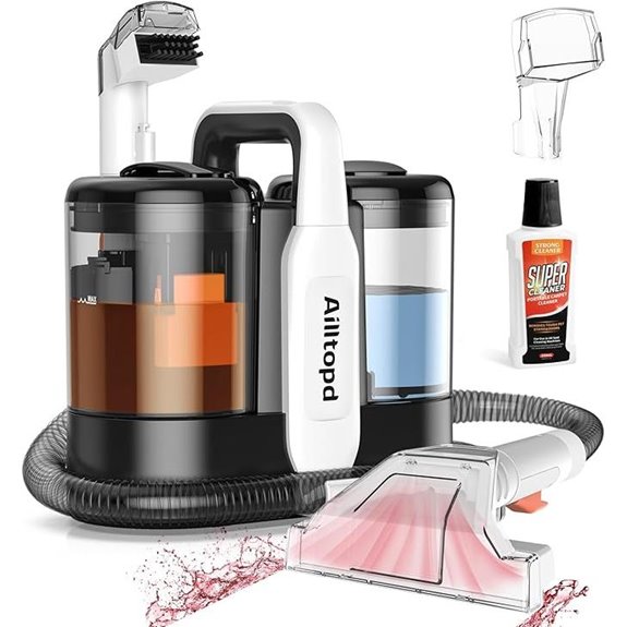 Portable Upholstery Spot Cleaner with 15KPa Suction