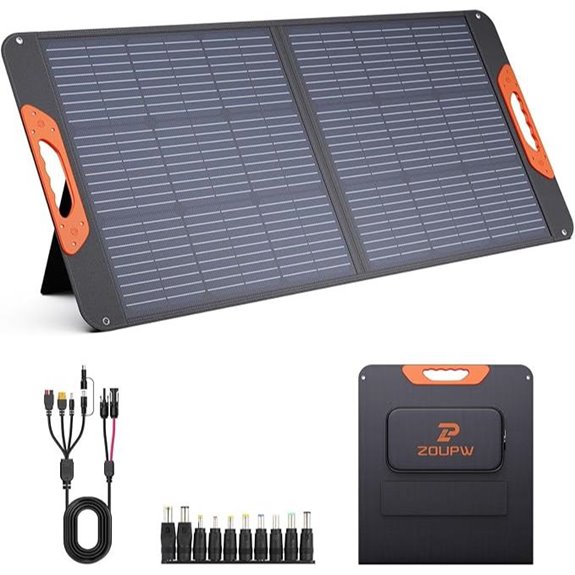 100W Foldable Solar Panel with USB-C & Waterproof