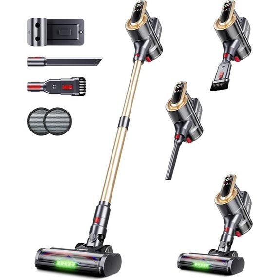 Cordless Vacuum Cleaner 550W 45Kpa 65Min LED Display