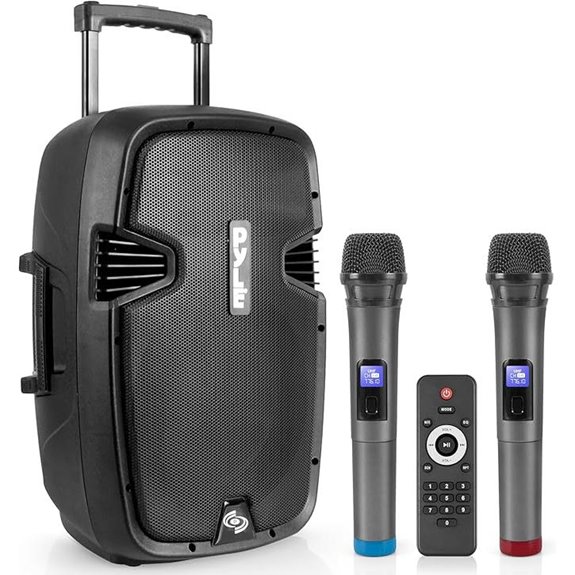 Pyle 1000W Portable Bluetooth Karaoke Speaker System