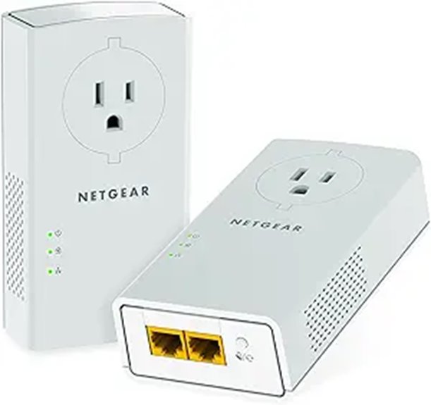 NETGEAR Powerline Adapter Kit with Passthrough Outlet