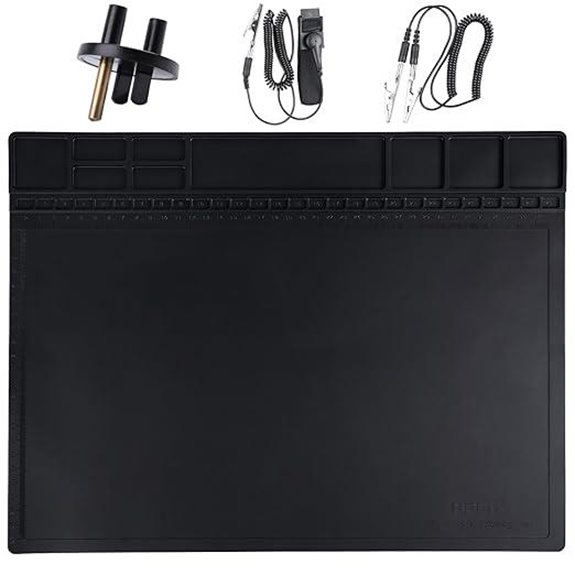 Premium Heat-Resistant ESD Mat with Grounding Kit