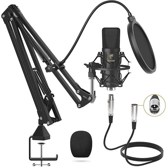 TONOR XLR Condenser Microphone Studio Kit