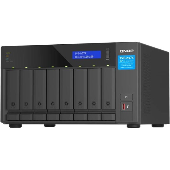 QNAP TVS-h874X-i9 NAS with 64GB RAM and 10GbE