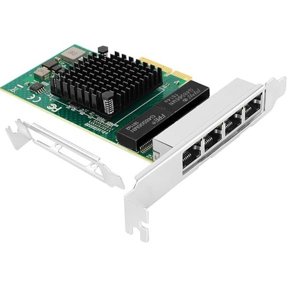 Vogzone 1Gb PCIe NIC Network Card with Quad Ports