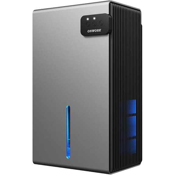 Dehumidifier 95 oz Quiet Auto Shut-Off 7 Colors