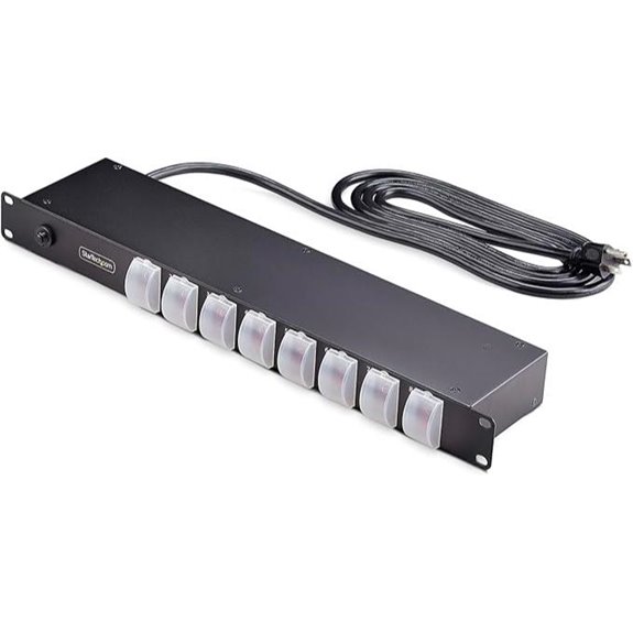 StarTech 8-Outlet Rack Mount PDU with Power Switch