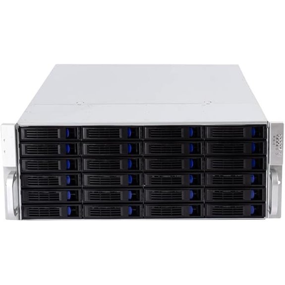 4U Rackmount Server Case Chassis with 24 Hot-Swappable SATA/SAS Drive Bays
