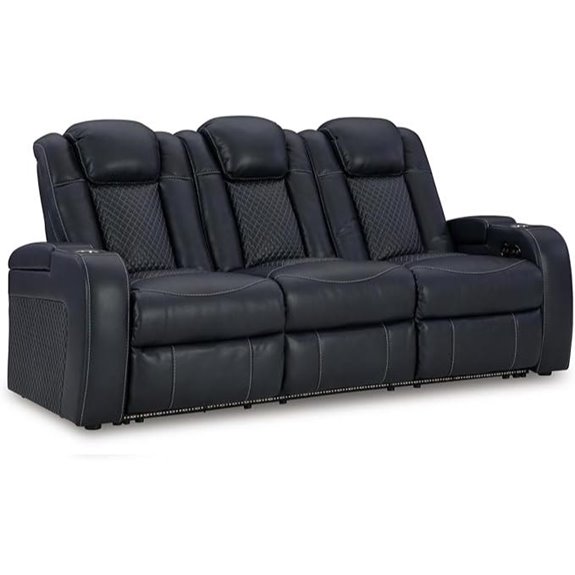 Signature Design Fyne-Dyme Reclining Sofa with USB