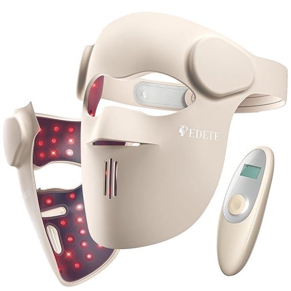 Red Light Face Mask with 9 Modes and Rechargeable Battery