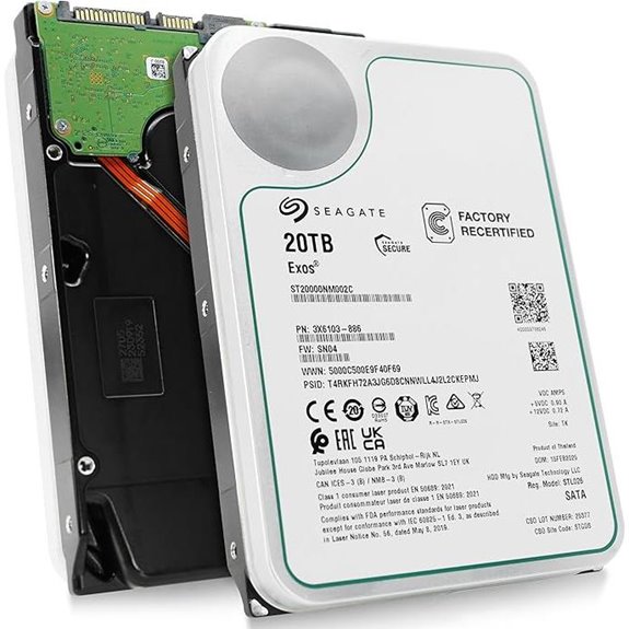 Seagate Exos 20TB 3.5 Enterprise HDD (Renewed)