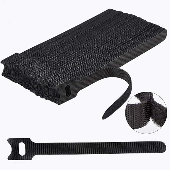 60 PCS Reusable Cable Ties and Cord Straps